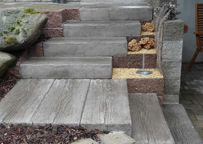 Stone Wood Block Braun